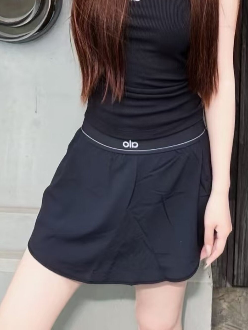 Black🍒🌺Alo Yoga Match Point Tennis Skirt Flirty,Court-to-Street,Versatile,NWT - Picture 8 of 8